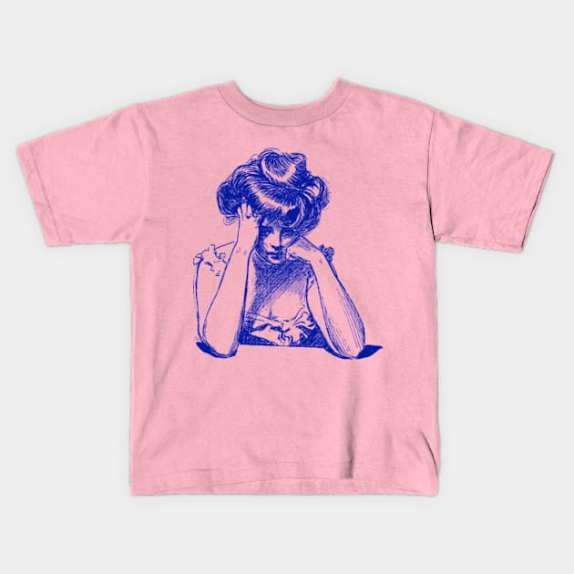 Bad Day in the Edwardian Era Kids T-Shirt by FrozenCharlotte